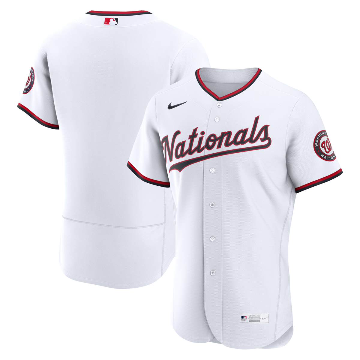 Washington Nationals White Home Authentic Jersey