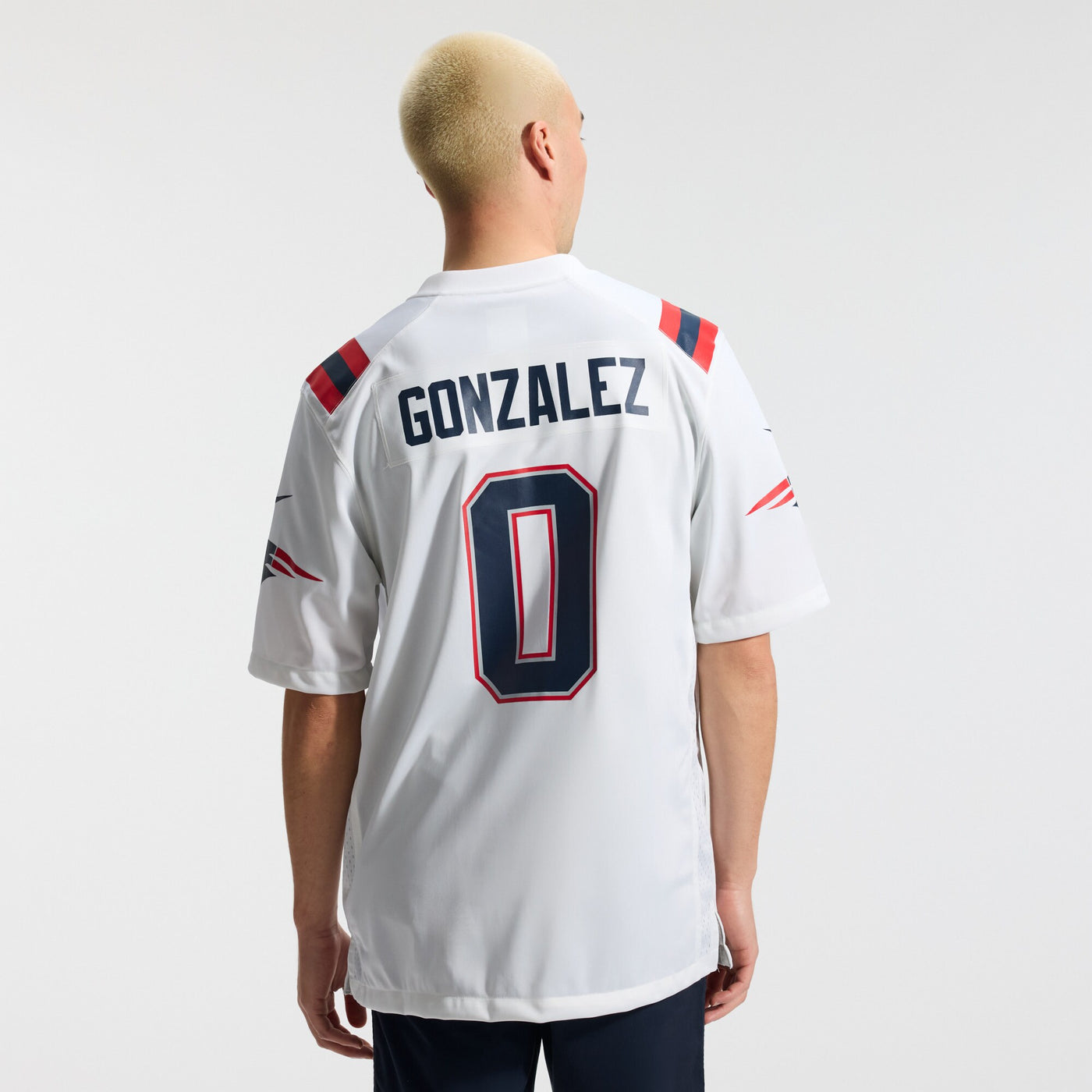 New England Patriots Christian Gonzalez Nike White Game Jersey