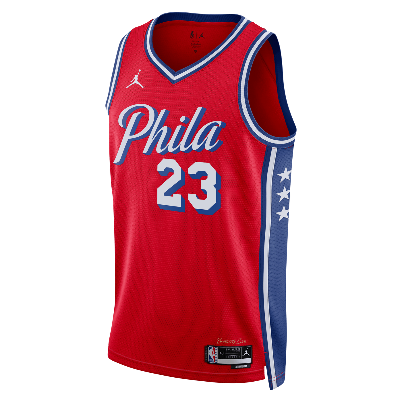 Philadelphia 76ers Jordan Brand Statement Edition Swingman Jersey - Red - Lebron James