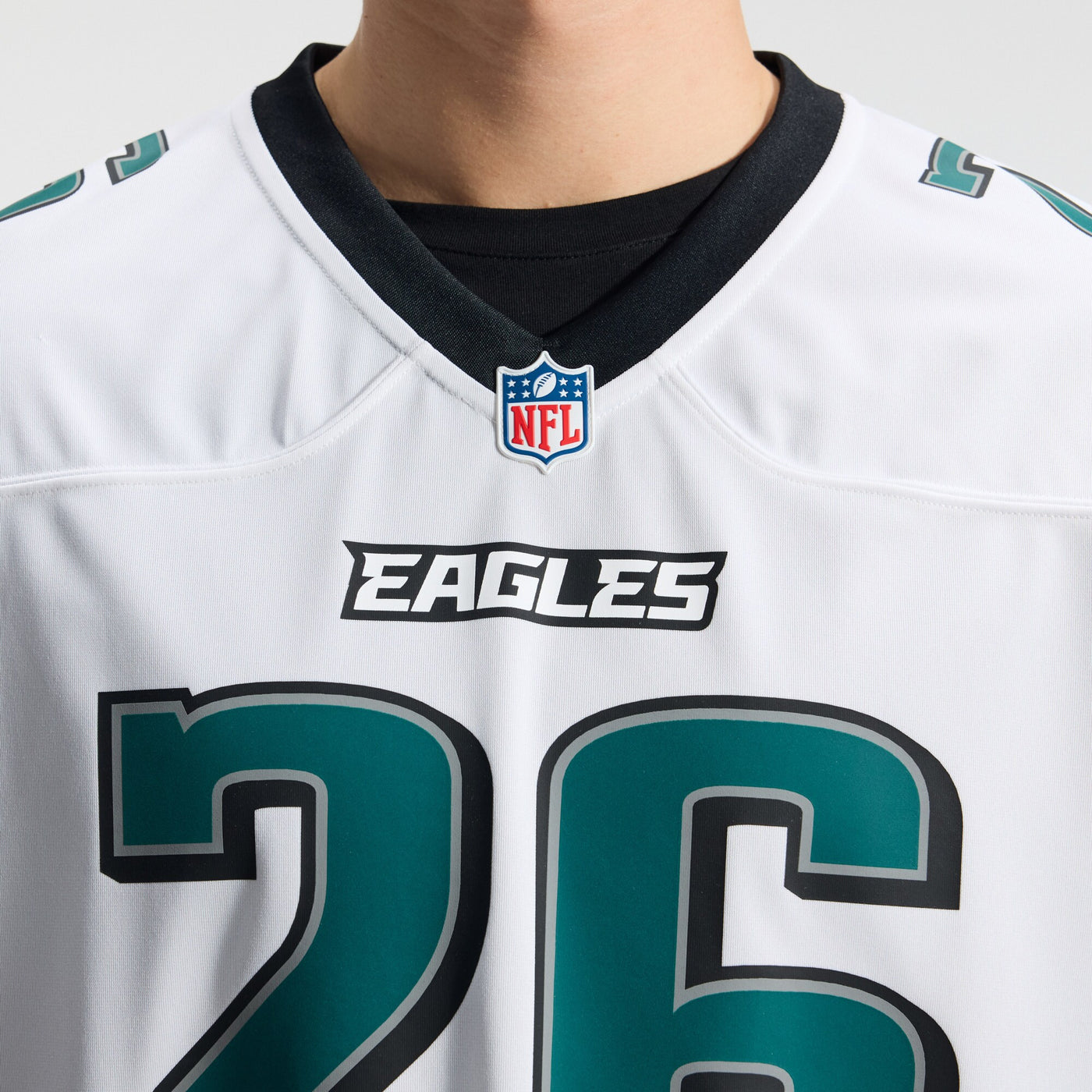 Philadelphia Eagles Saquon Barkley Nike White Game Jersey
