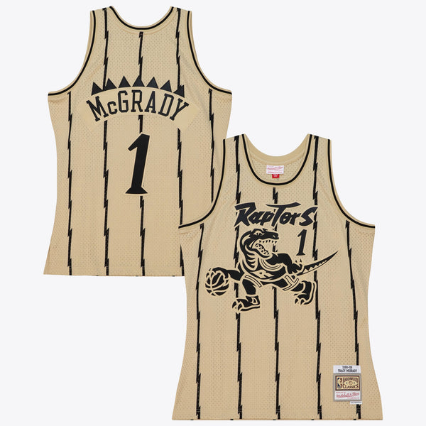 Toronto Raptors Mitchell & Ness Tracy McGrady 1998 Swingman Jersey - Khaki