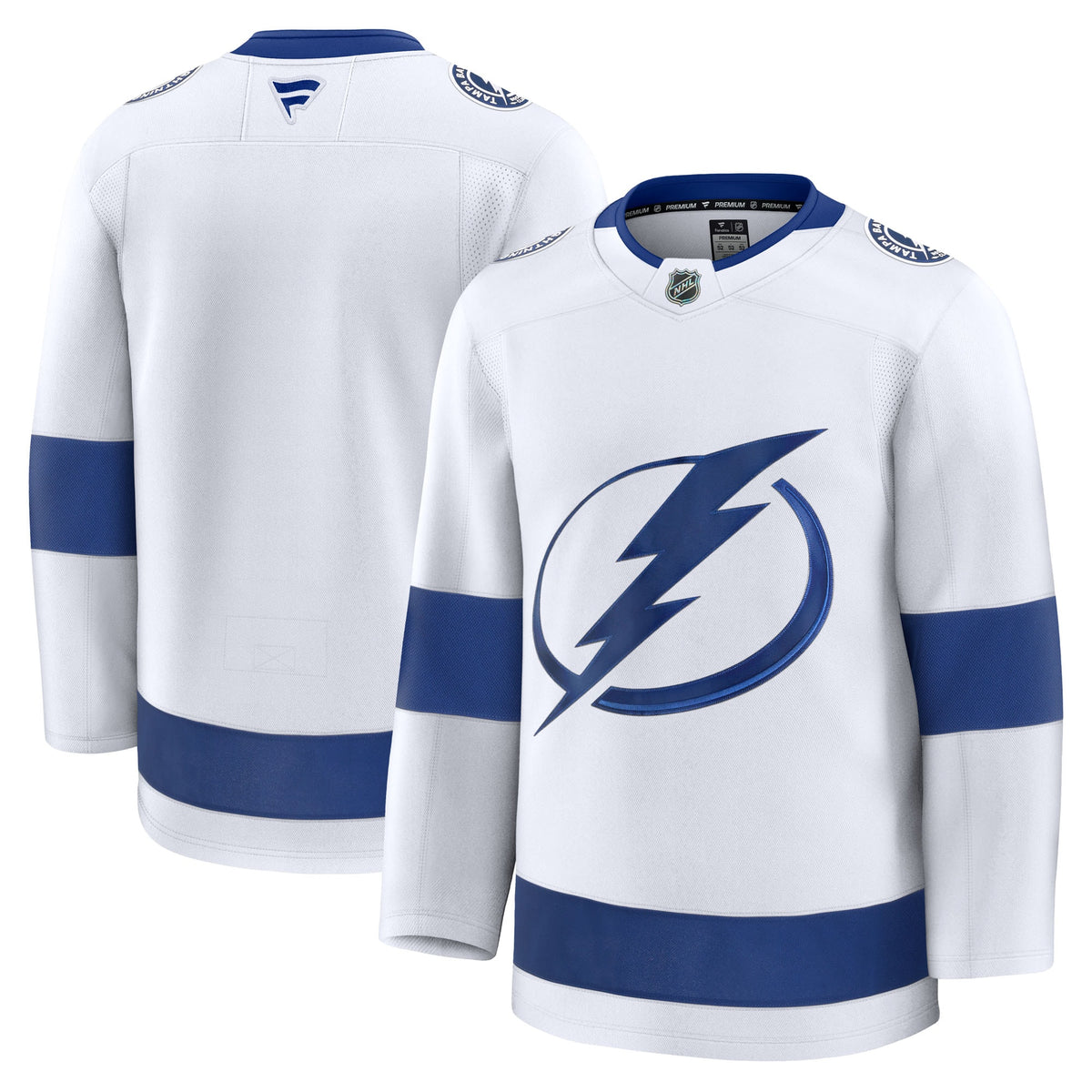 Tampa Bay Lightning Fanatics White Away Premium Jersey