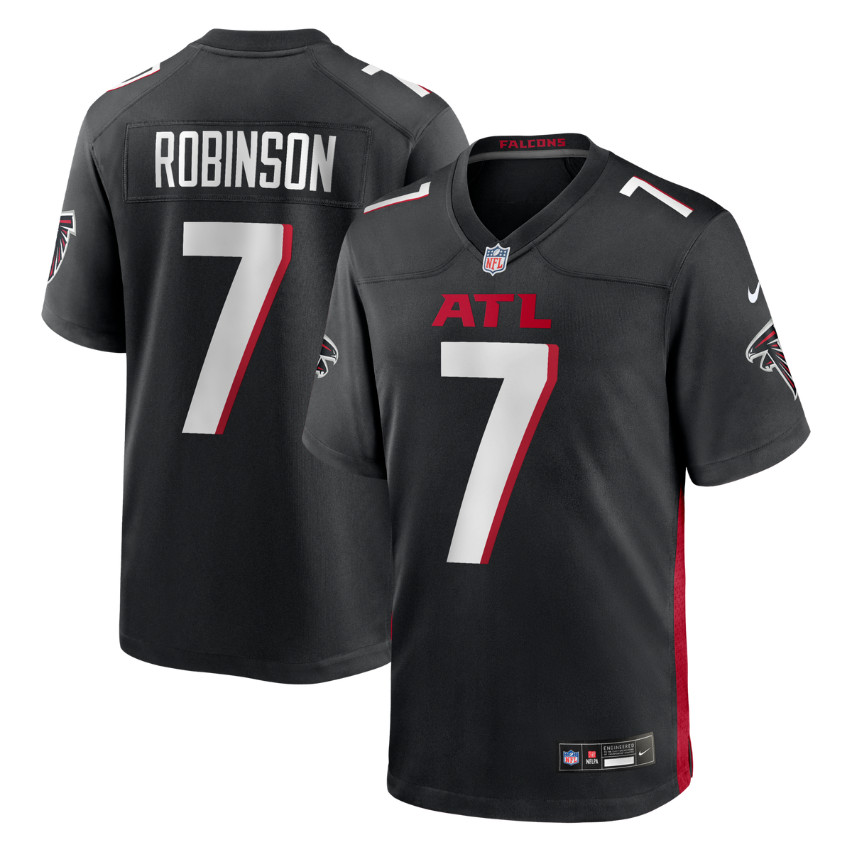 Atlanta Falcons Bijan Robinson Black Game Jersey