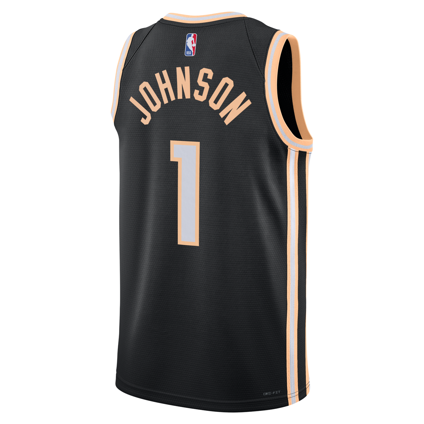 Nike Atlanta Hawks 2025/26 Nike City Edition Swingman Jersey - Black - Jalen Johnson