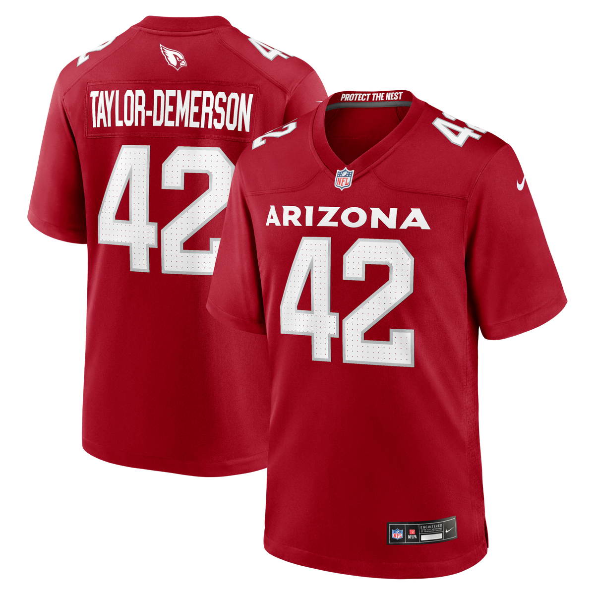 Arizona Cardinals Dadrion Taylor-Demerson Cardinal Team Game Jersey