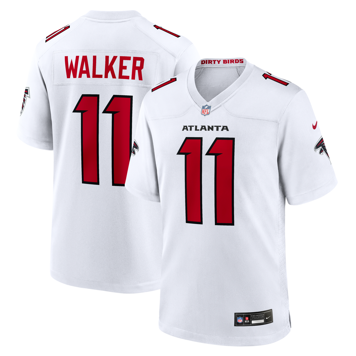 Atlanta Falcons Jalon Walker White Game Jersey