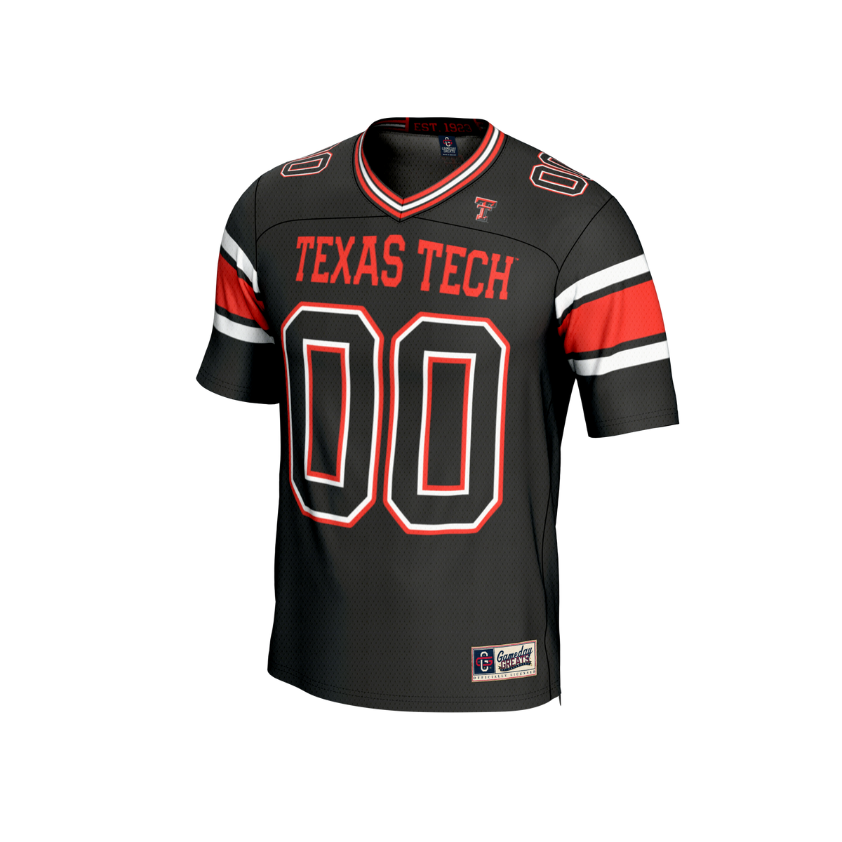Texas Tech Red Raiders GameDay Greats Personalized Football Fashion Jersey - Black