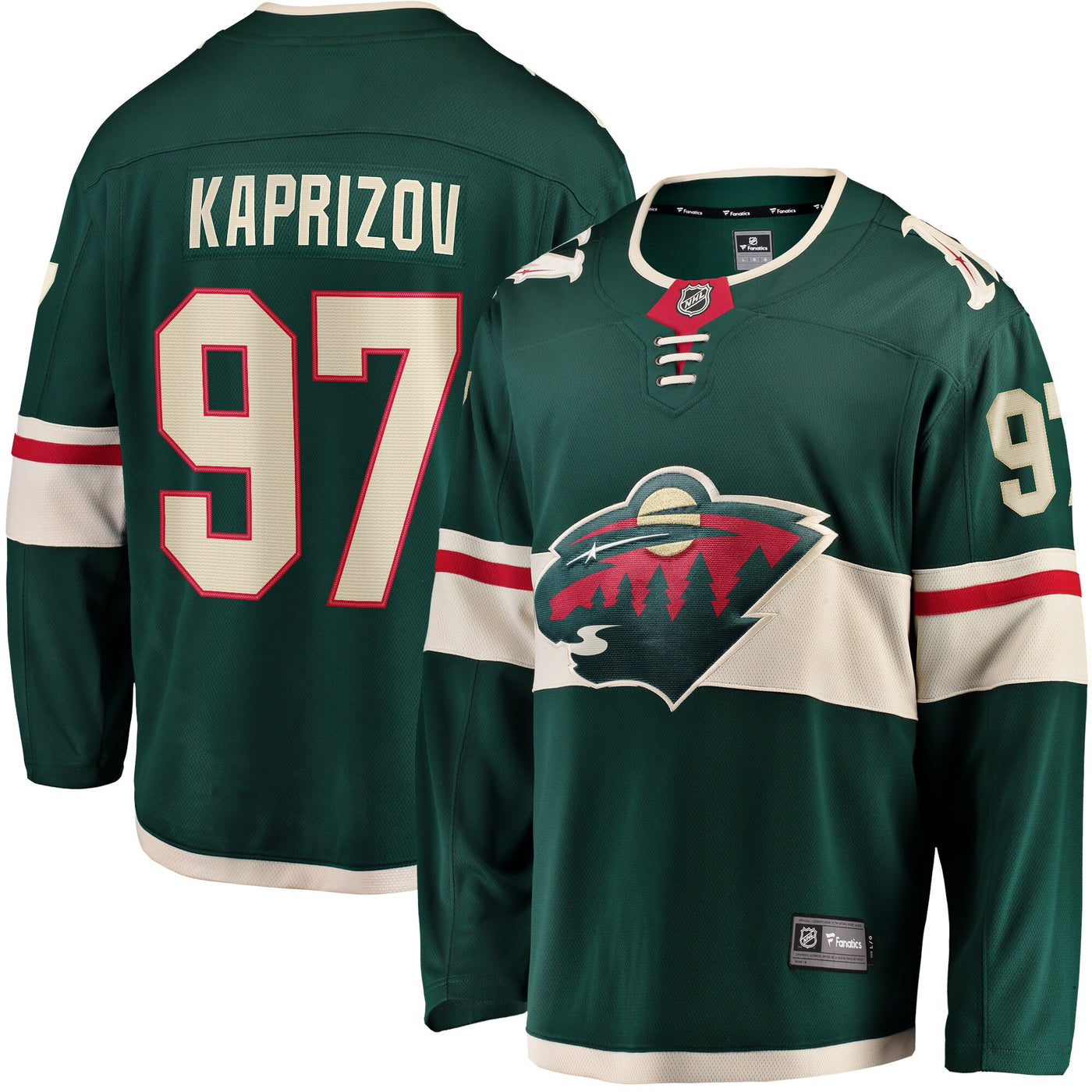 Minnesota Wild Kirill Kaprizov Fanatics Green Home Breakaway Replica Jersey