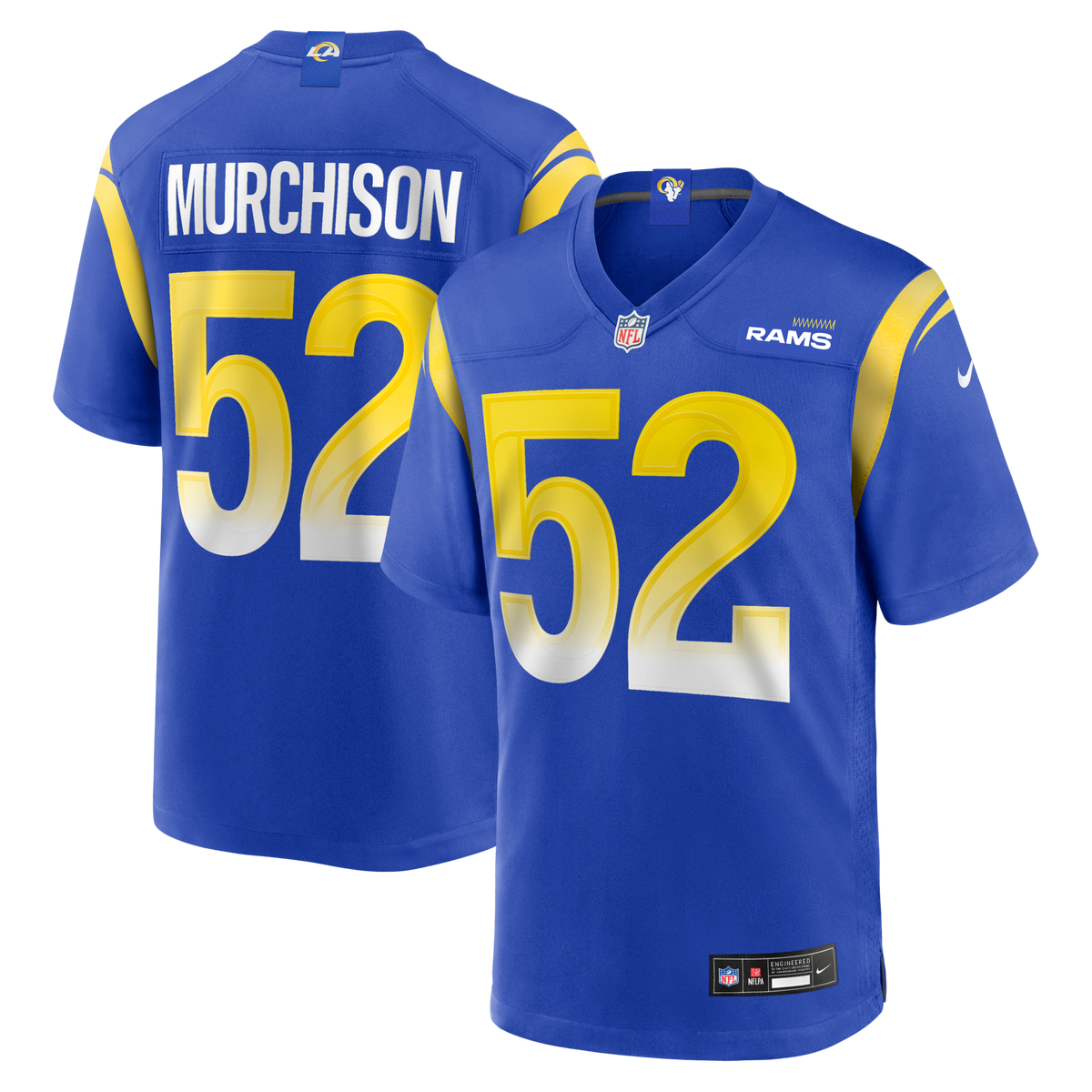 Los Angeles Rams Larrell Murchison Royal Team Game Jersey