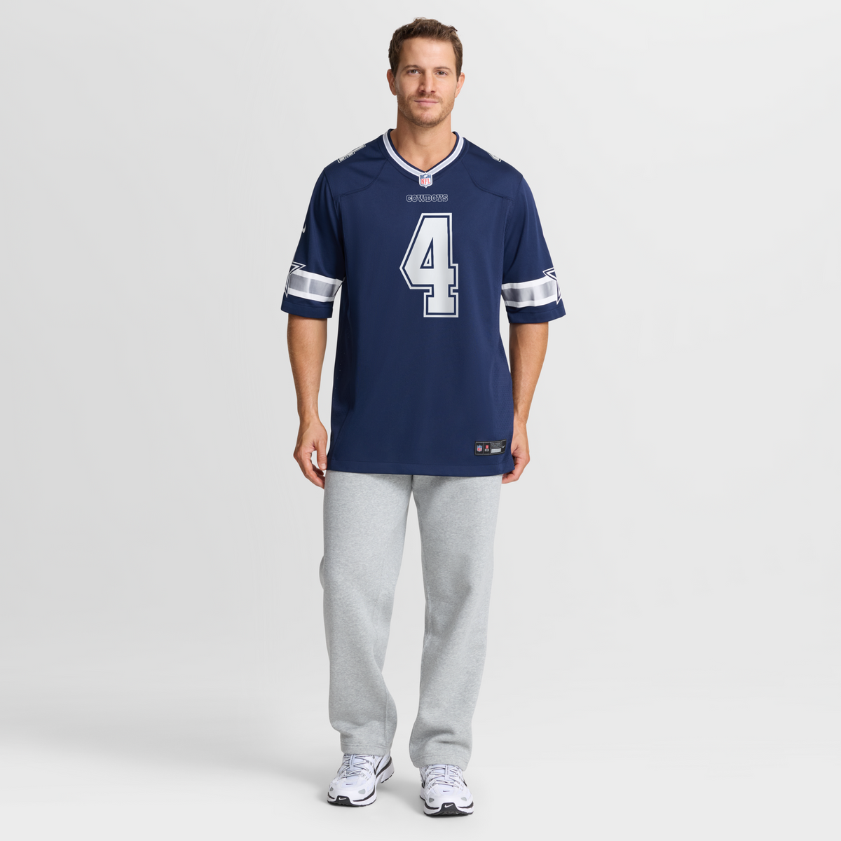 Dallas Cowboys Dak Prescott Navy Game Team Jersey