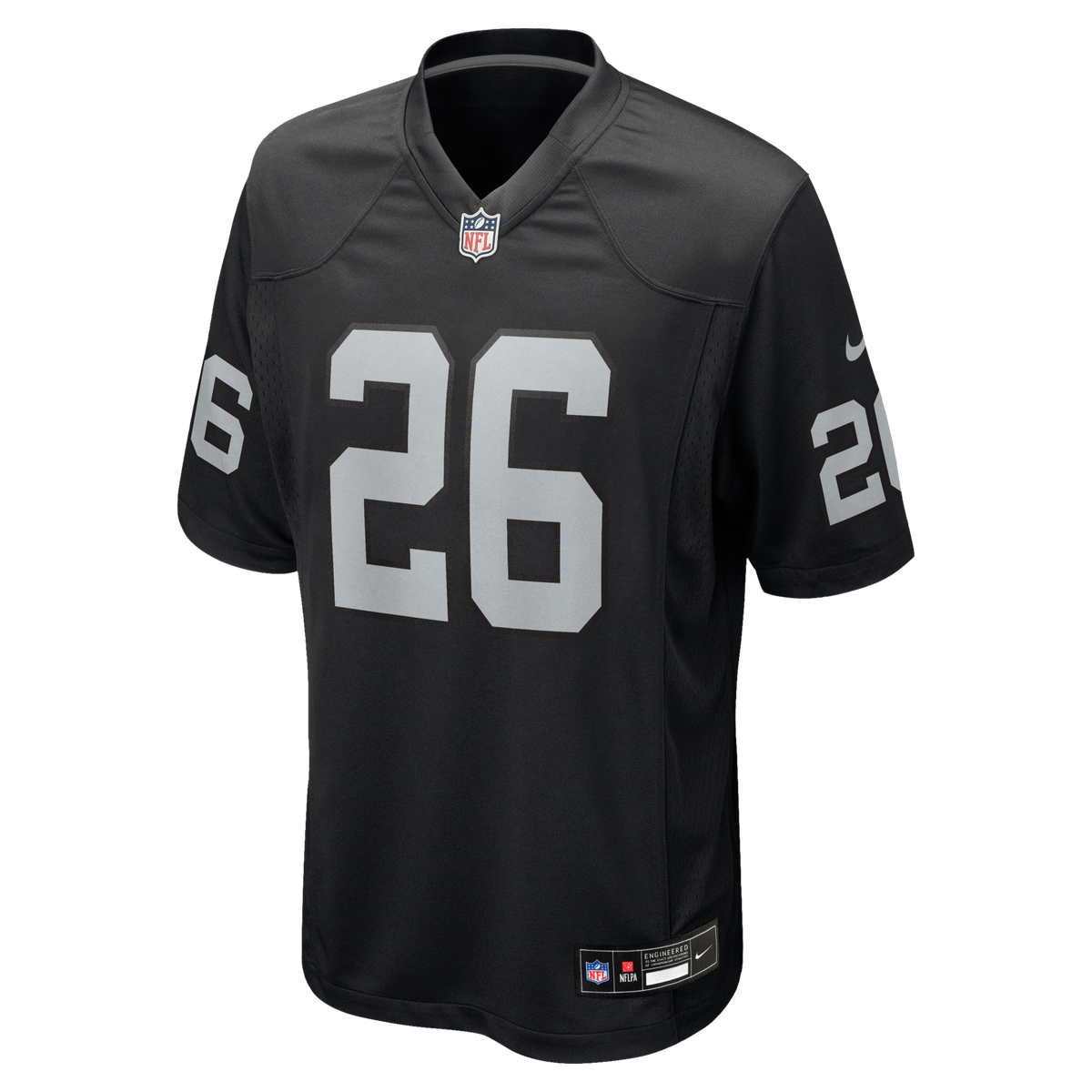 Las Vegas Raiders Darien Porter Black Team Game Jersey