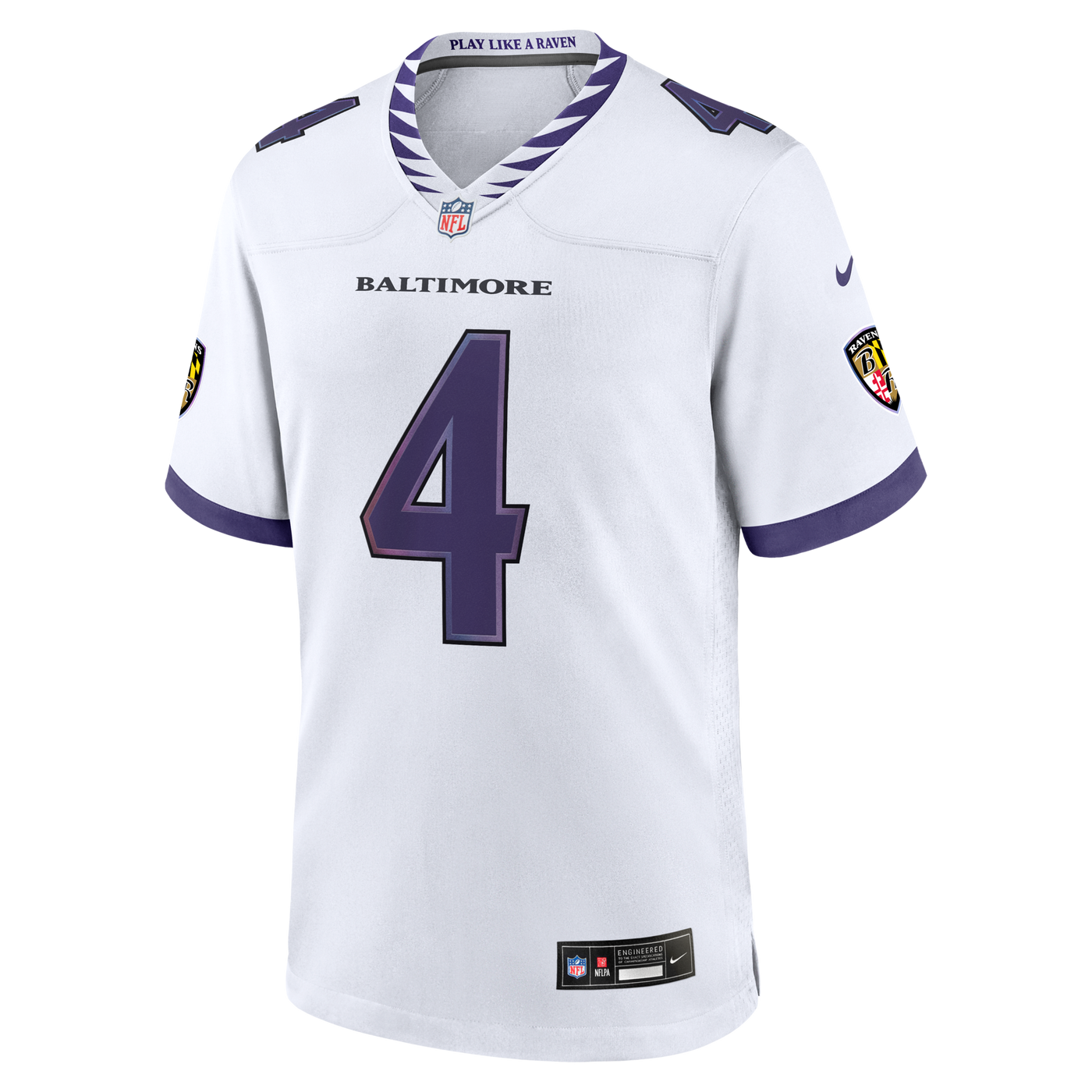Baltimore Ravens Zay Flowers Nike White Game Jersey