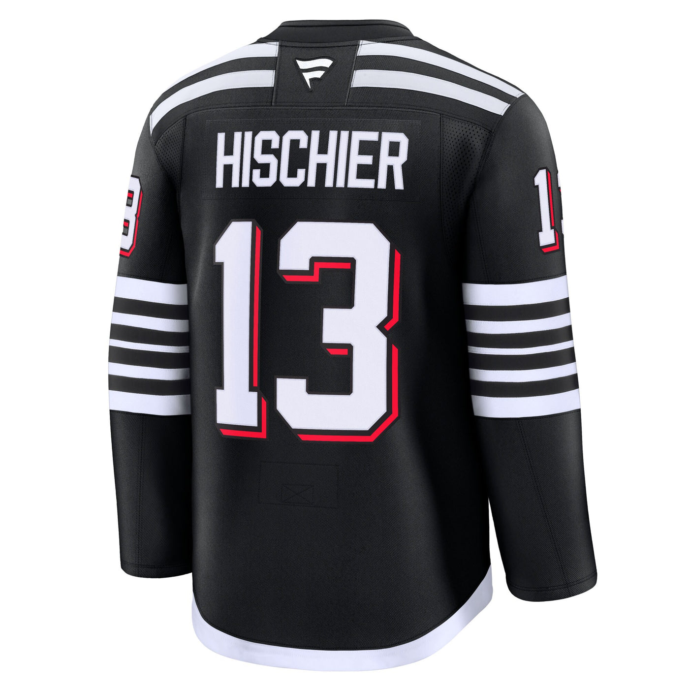 New Jersey Devils Nico Hischier Fanatics Black Alternate Premium Jersey