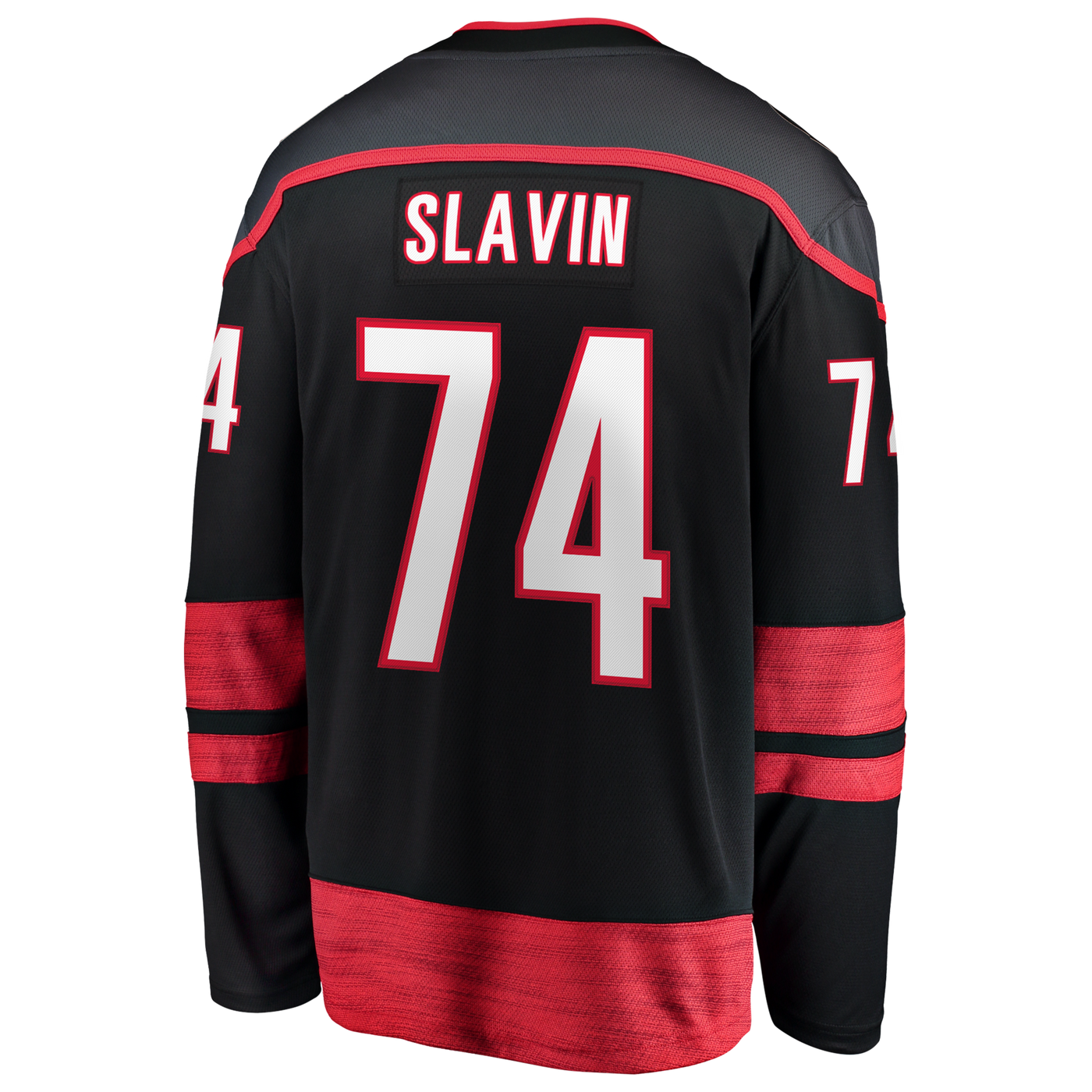 Carolina Hurricanes Jaccob Slavin Fanatics Black 2026 Stanley Cup Champions Home Breakaway Jersey