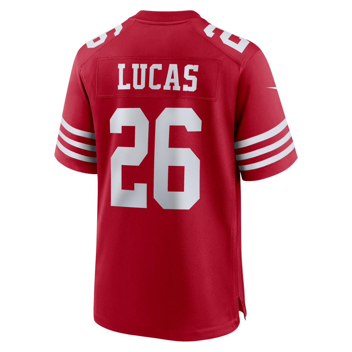 San Francisco 49ers Chase Lucas Scarlet Team Game Jersey