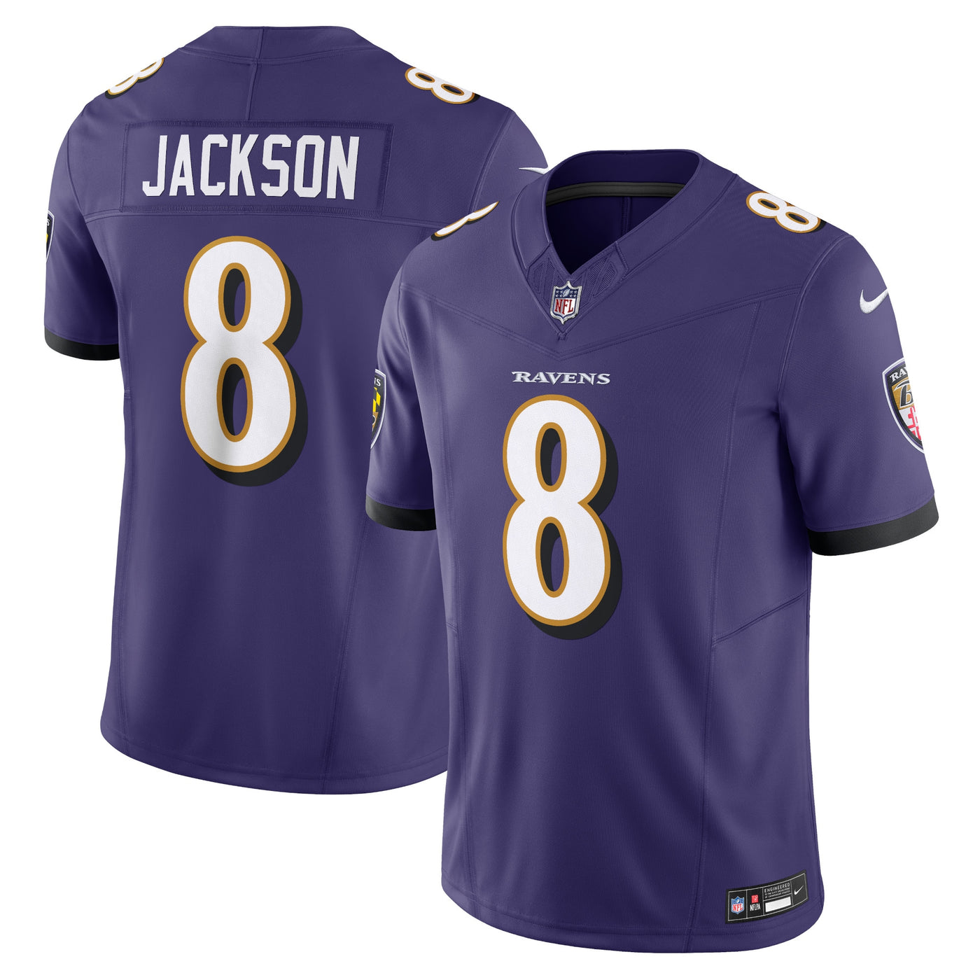 Baltimore Ravens Lamar Jackson Nike Purple Vapor F.U.S.E. Limited Jersey