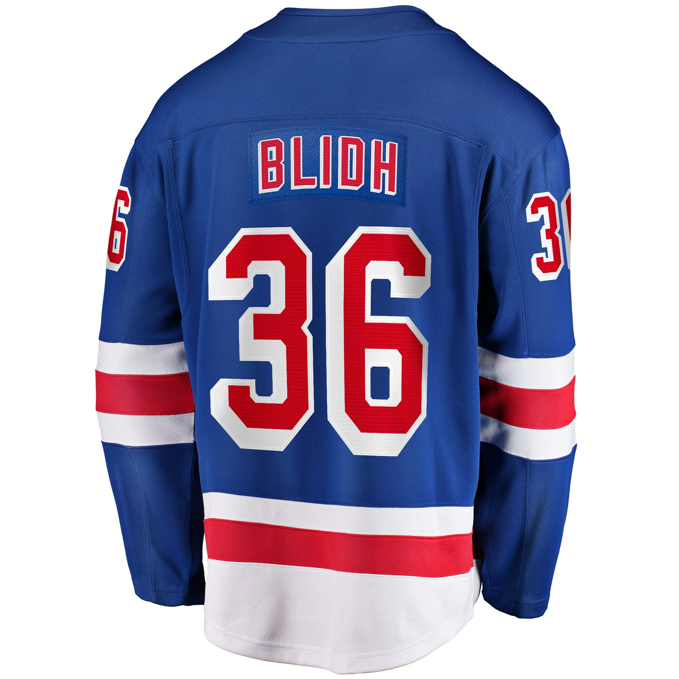 New York Rangers Anton Blidh Fanatics Blue Home Breakaway Jersey