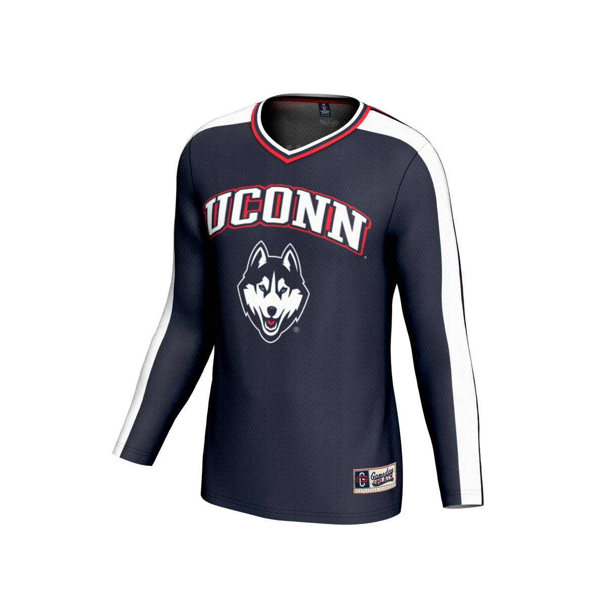 UConn Huskies GameDay Greats NIL Pick-A-Player Lightweight Collegiate Volleyball Fashion Jersey - Navy
