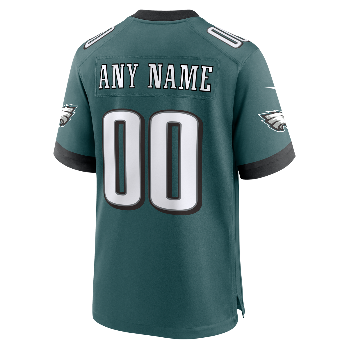 Philadelphia Eagles Midnight Green Team Custom Game Jersey