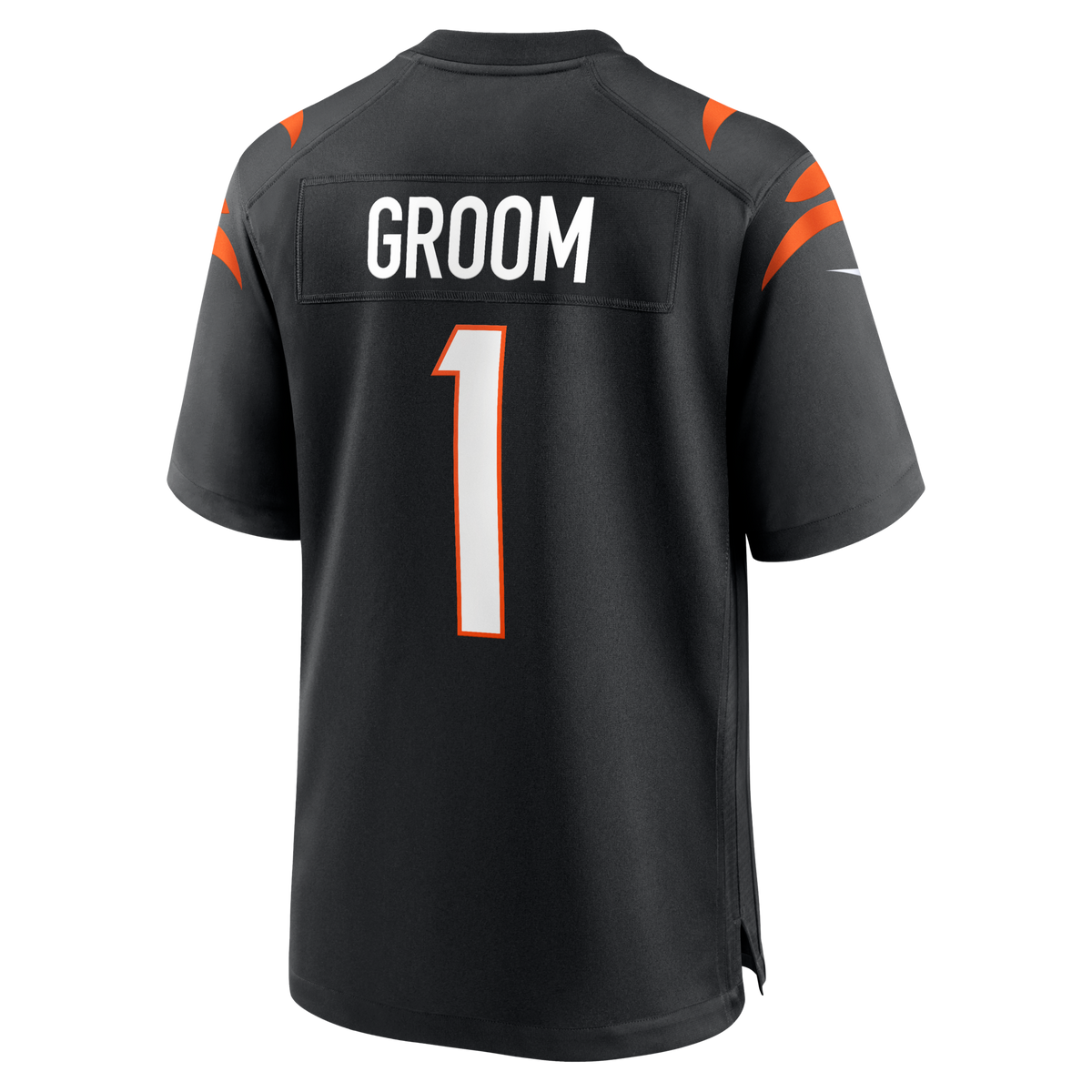 Cincinnati Bengals Number 1 Groom Black Game Jersey