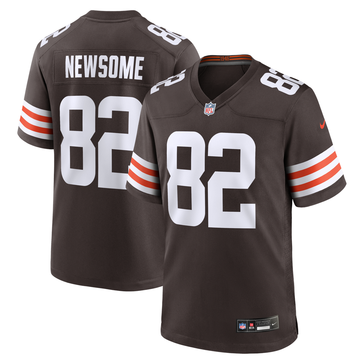 Cleveland Browns Ozzie Newsome Brown Game Retired Player Jersey