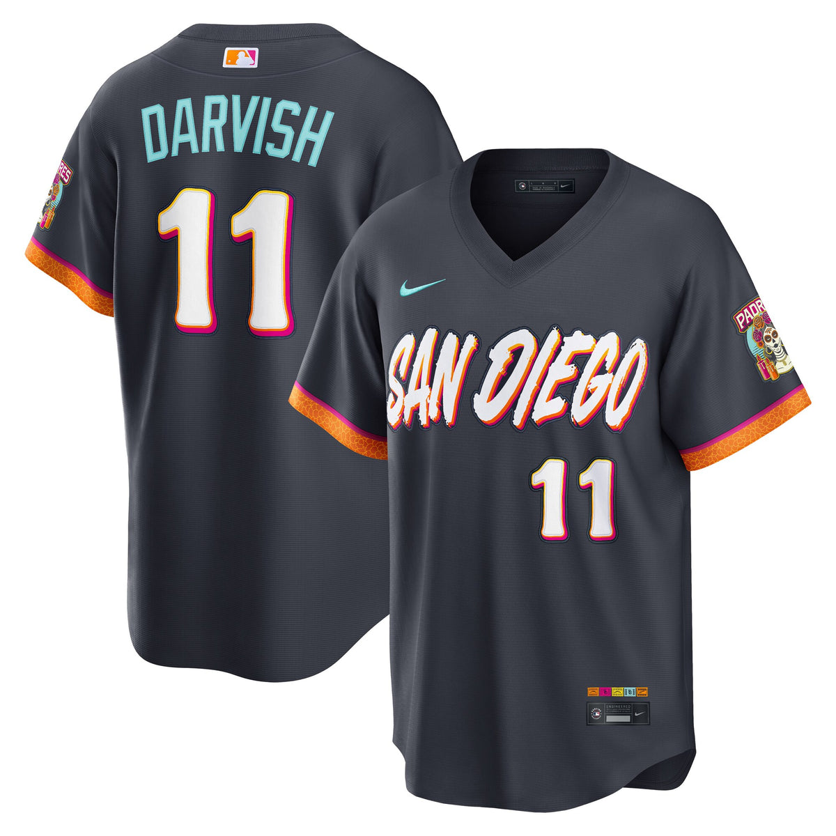 San Diego Padres Yu Darvish Obsidian 2026 City Connect Stadium Jersey