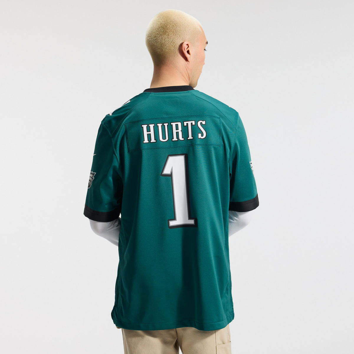 Philadelphia Eagles Jalen Hurts Midnight Green Team Game Jersey