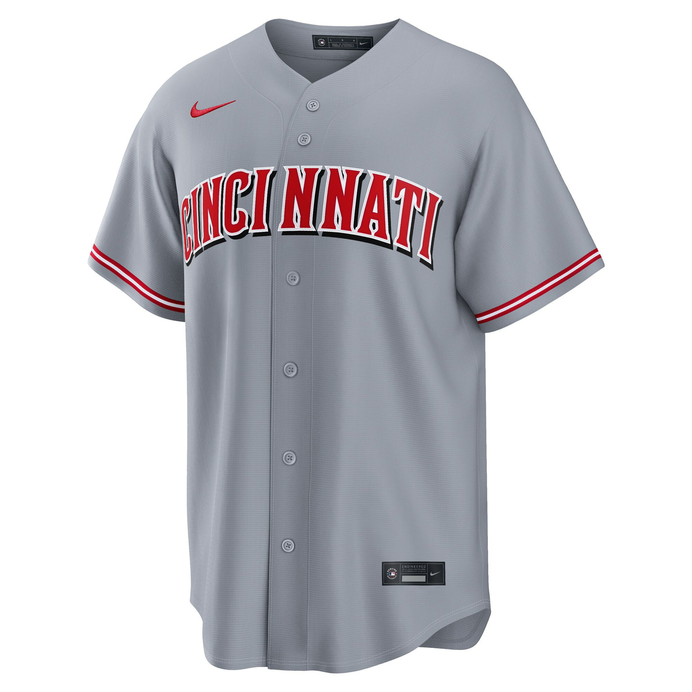 Cincinnati Reds Elly De La Cruz Nike Gray Road Replica Jersey