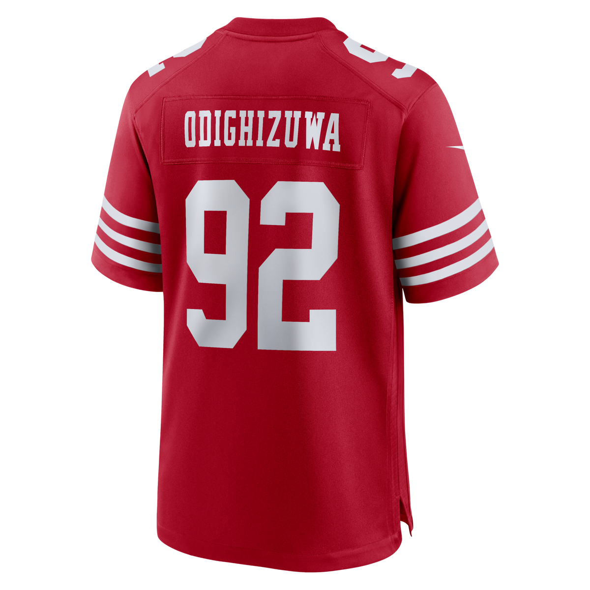 San Francisco 49ers Osa Odighizuwa Scarlet Team Game Jersey