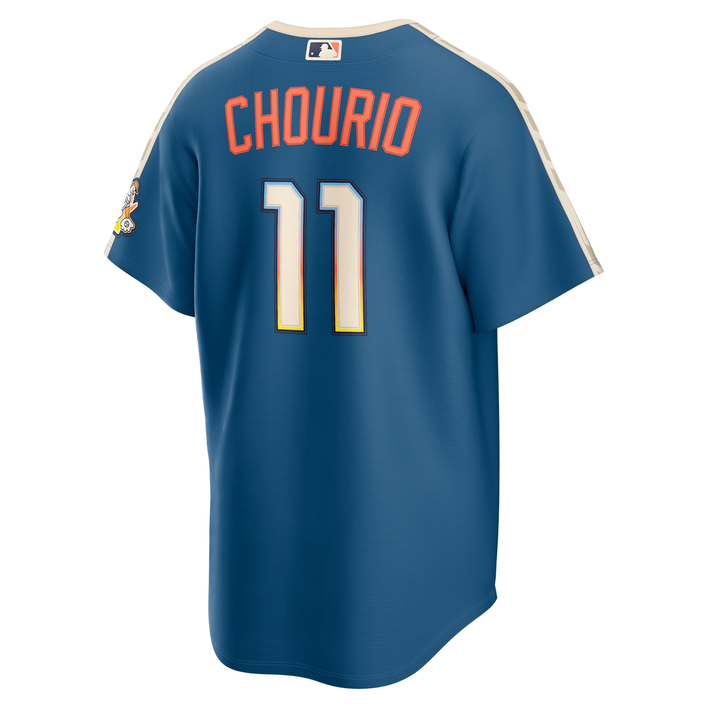 Milwaukee Brewers Jackson Chourio Nike Mineral Blue 2026 City Connect Stadium Jersey