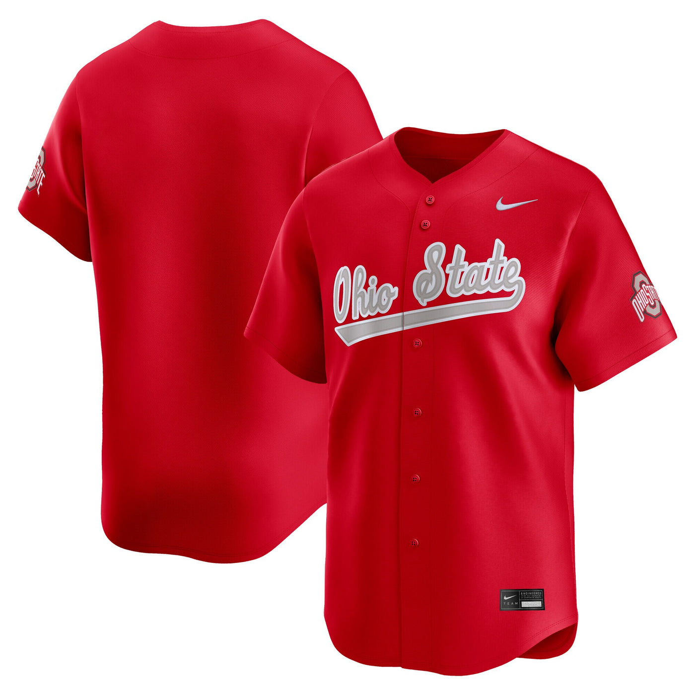Nike Scarlet Ohio State Buckeyes Baseball Limited Jersey