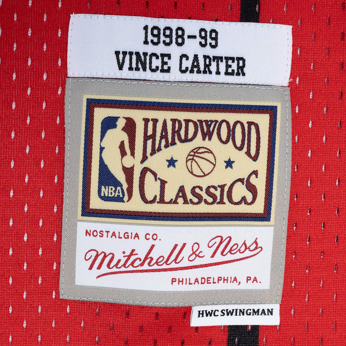 Toronto Raptors Mitchell & Ness Vince Carter 1998 Split Swingman Jersey - Purple/Red