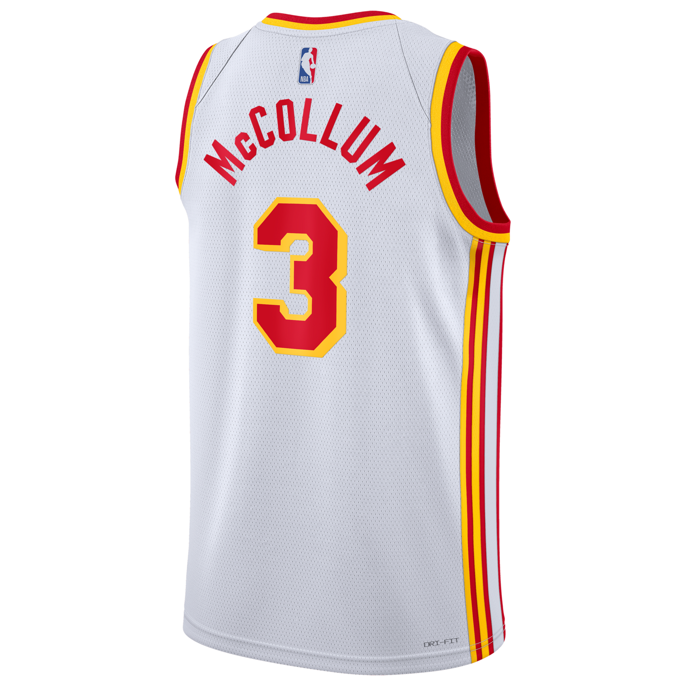 Atlanta Hawks Nike Association Edition Swingman Jersey - White - CJ McCollum