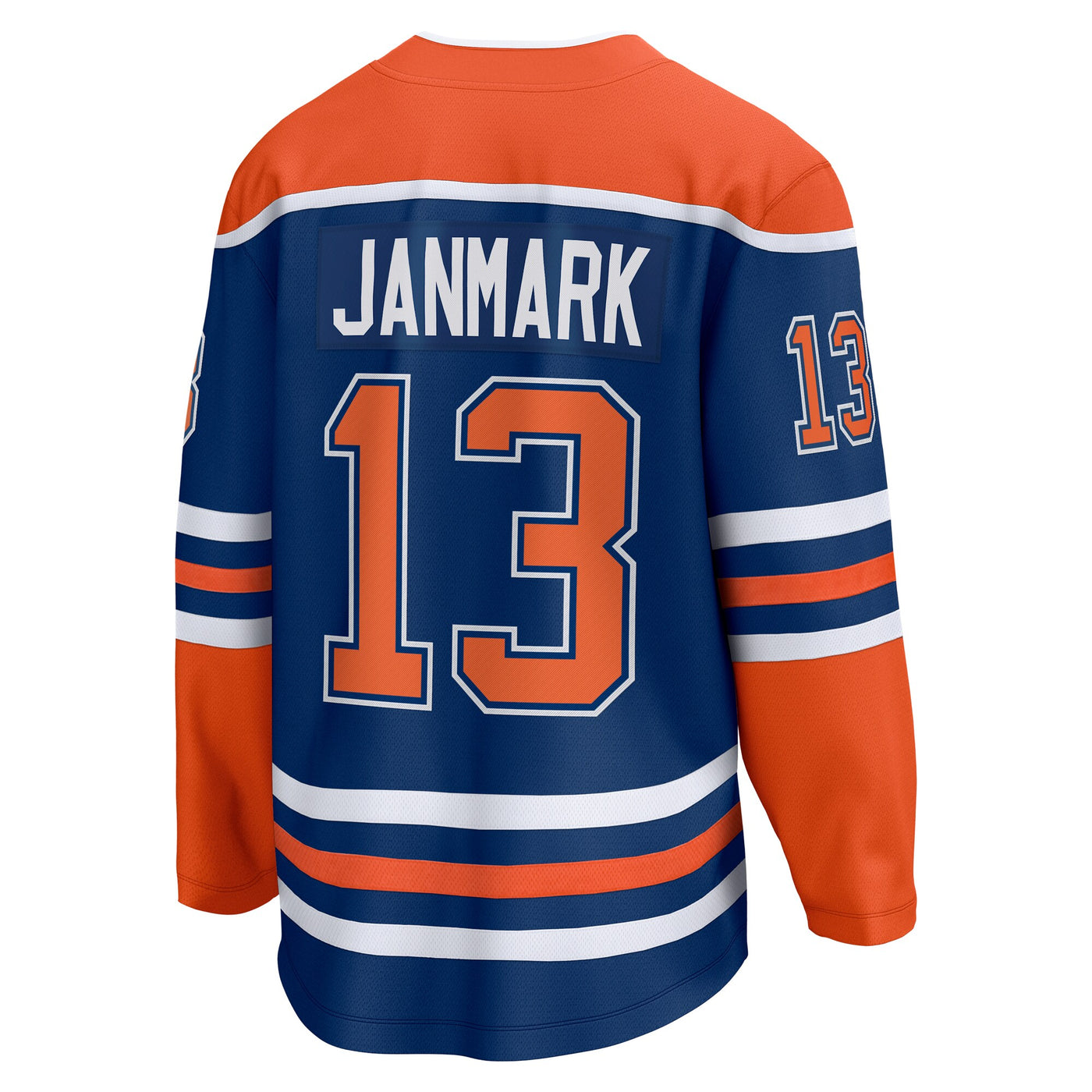 Edmonton Oilers Mattias Janmark Fanatics Royal Home Breakaway Jersey