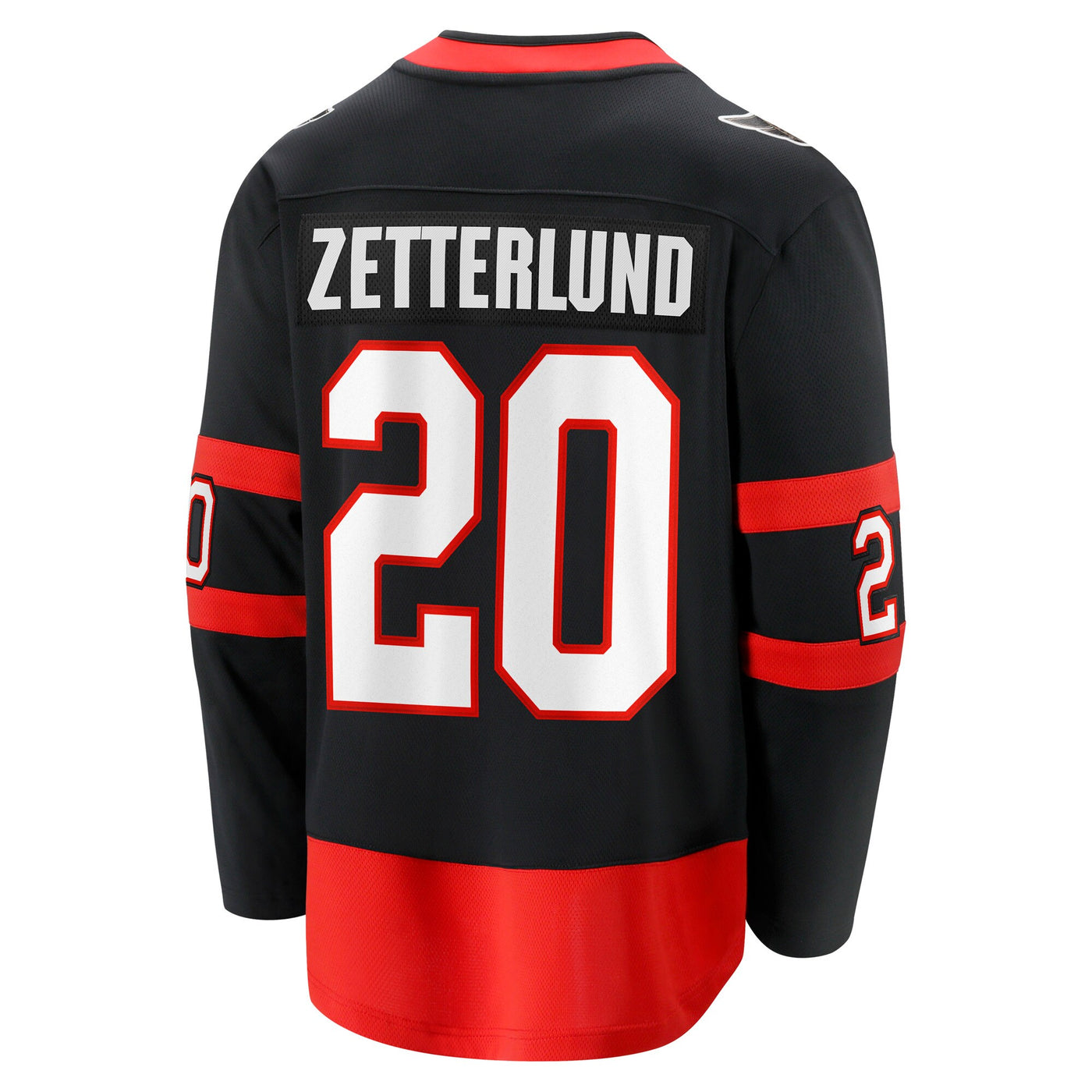 Ottawa Senators Fabian Zetterlund Fanatics Black Home Breakaway Jersey