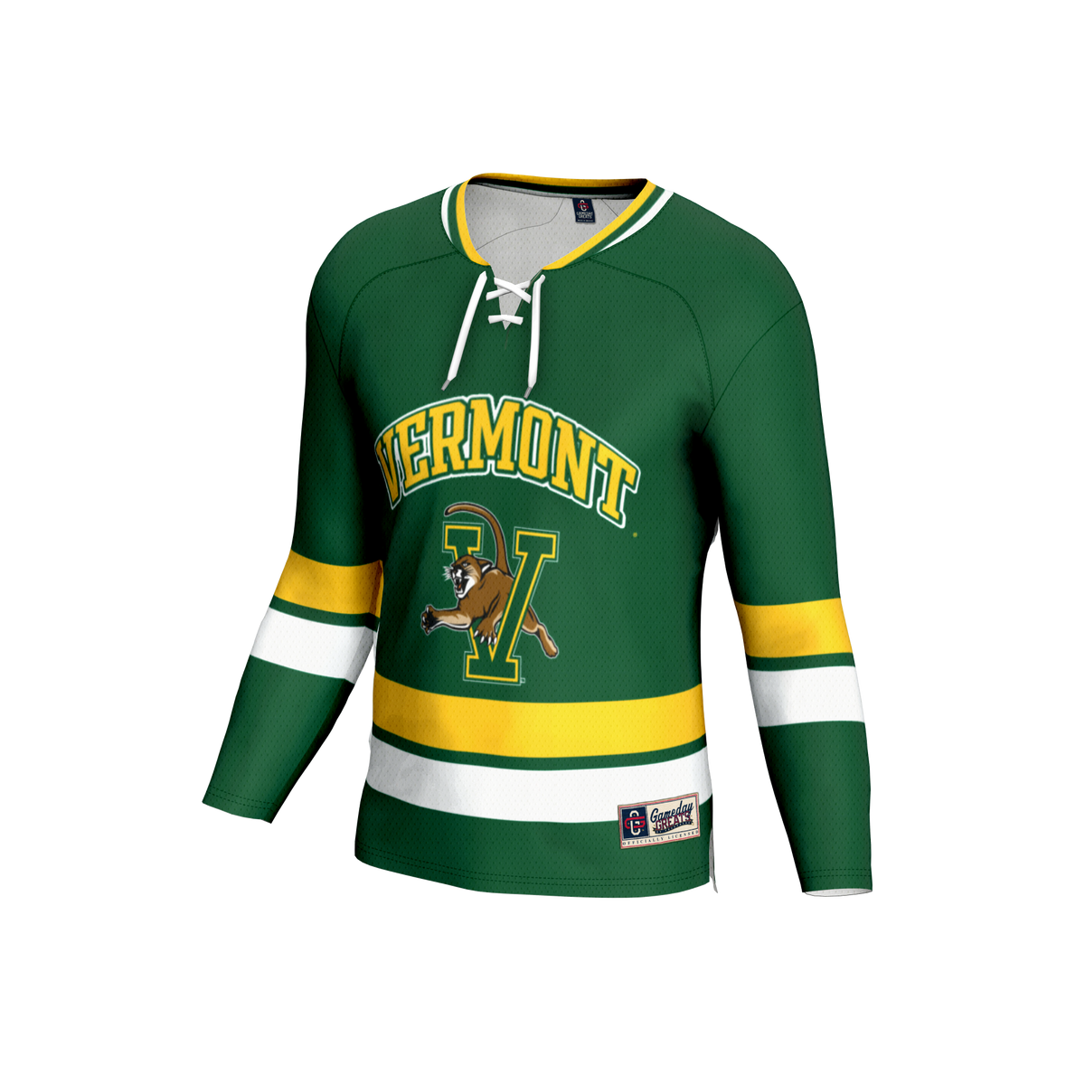 Vermont Catamounts GameDay Greats Lightweight Hockey Fashion Jersey - Green