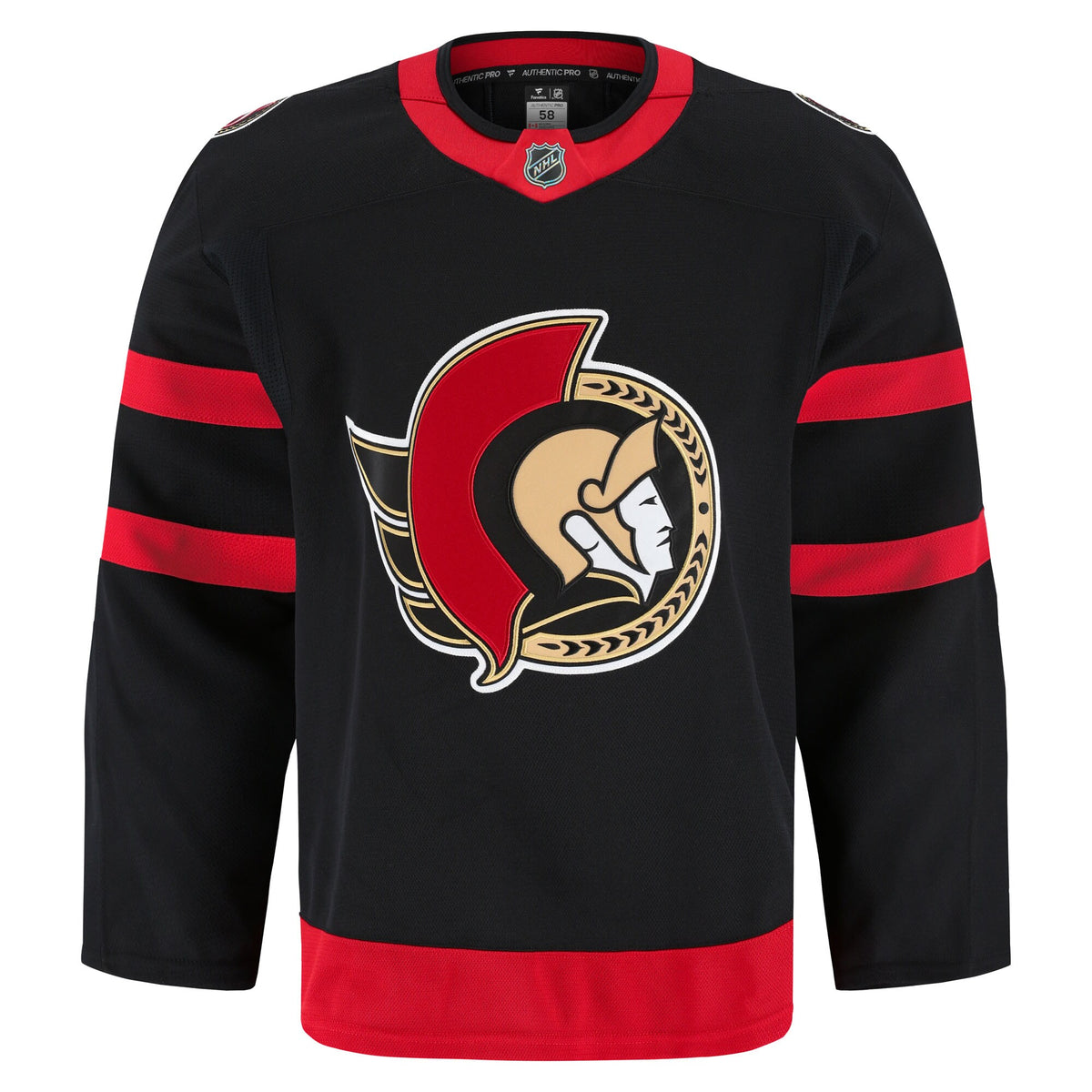 Ottawa Senators Fanatics Black Home Authentic Pro Jersey