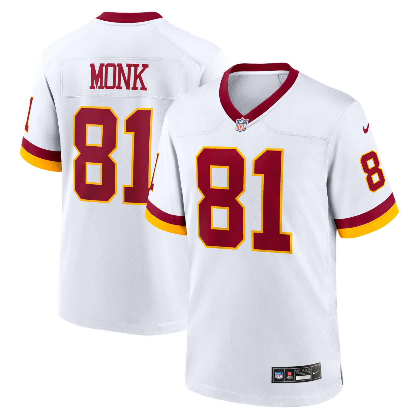 Washington Commanders Art Monk Nike White Alternate 2 Super Bowl Era Game Jersey