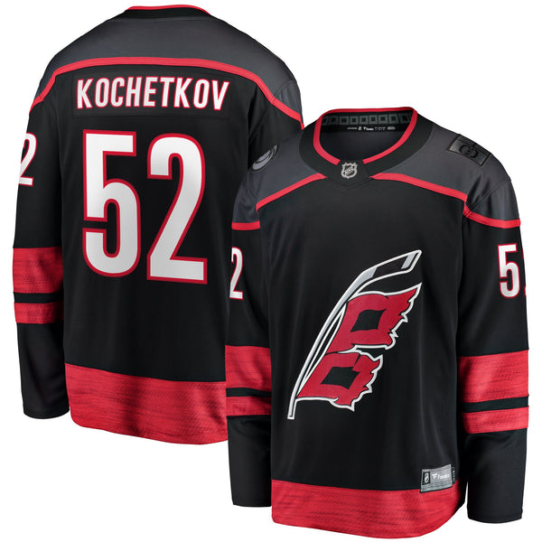 Carolina Hurricanes Pyotr Kochetkov Fanatics Black Home Premier Breakaway Player Jersey
