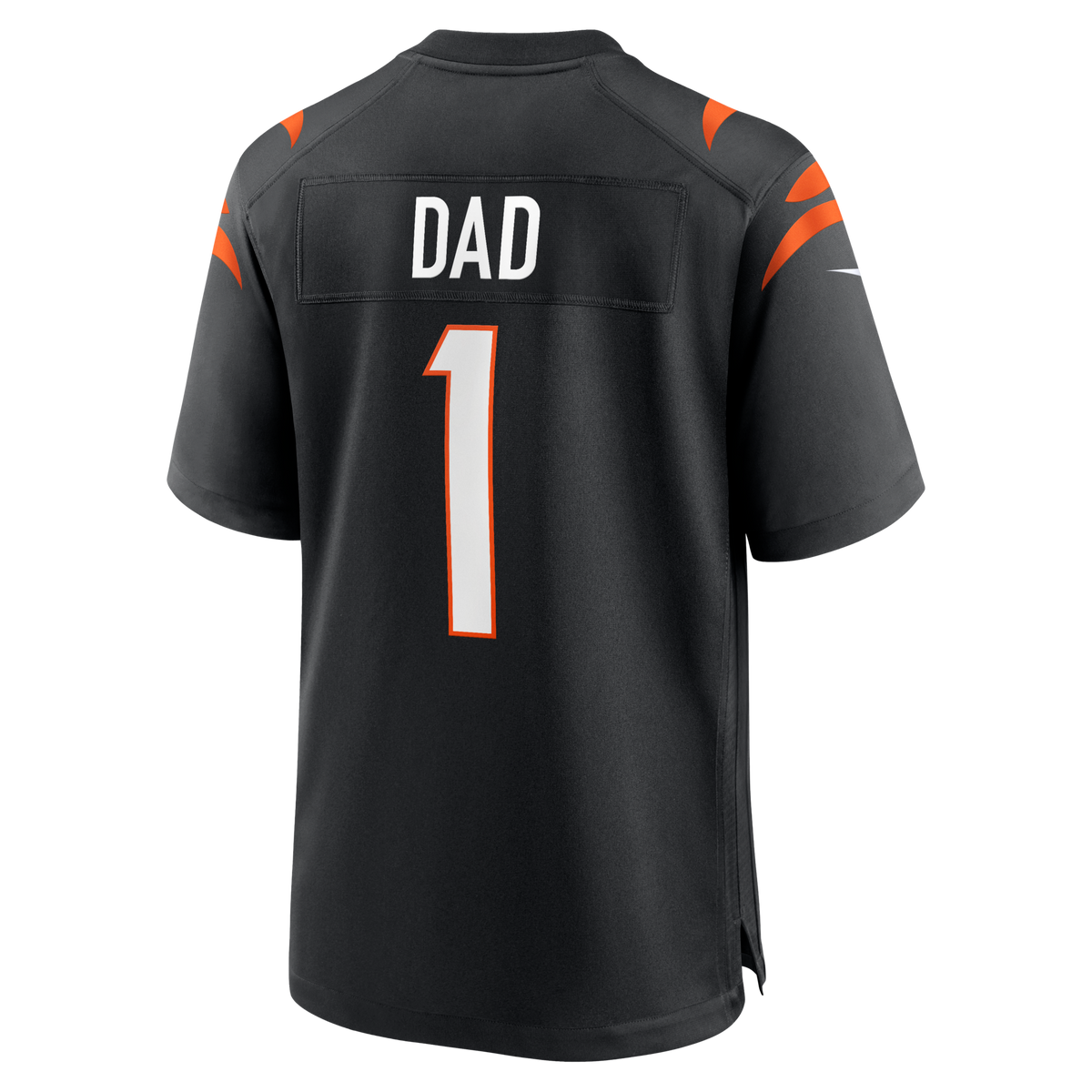Cincinnati Bengals Number 1 Dad Black Game Jersey