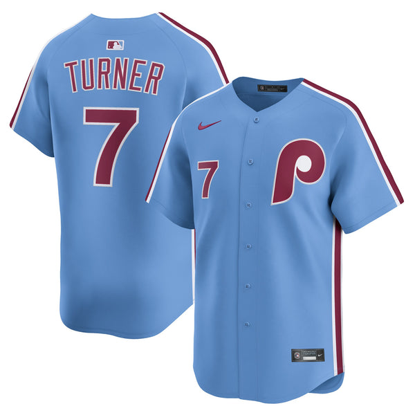 Philadelphia Phillies Trea Turner Light Blue Alternate Limited Player Jersey