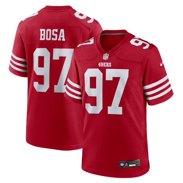 San Francisco 49ers Nick Bosa Nike Scarlet Player Game Jersey