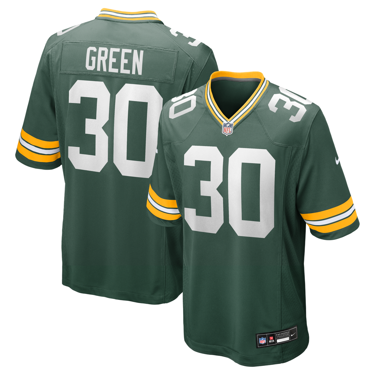 Green Bay Packers Ahman Green Green Team Retired Player Game Jersey