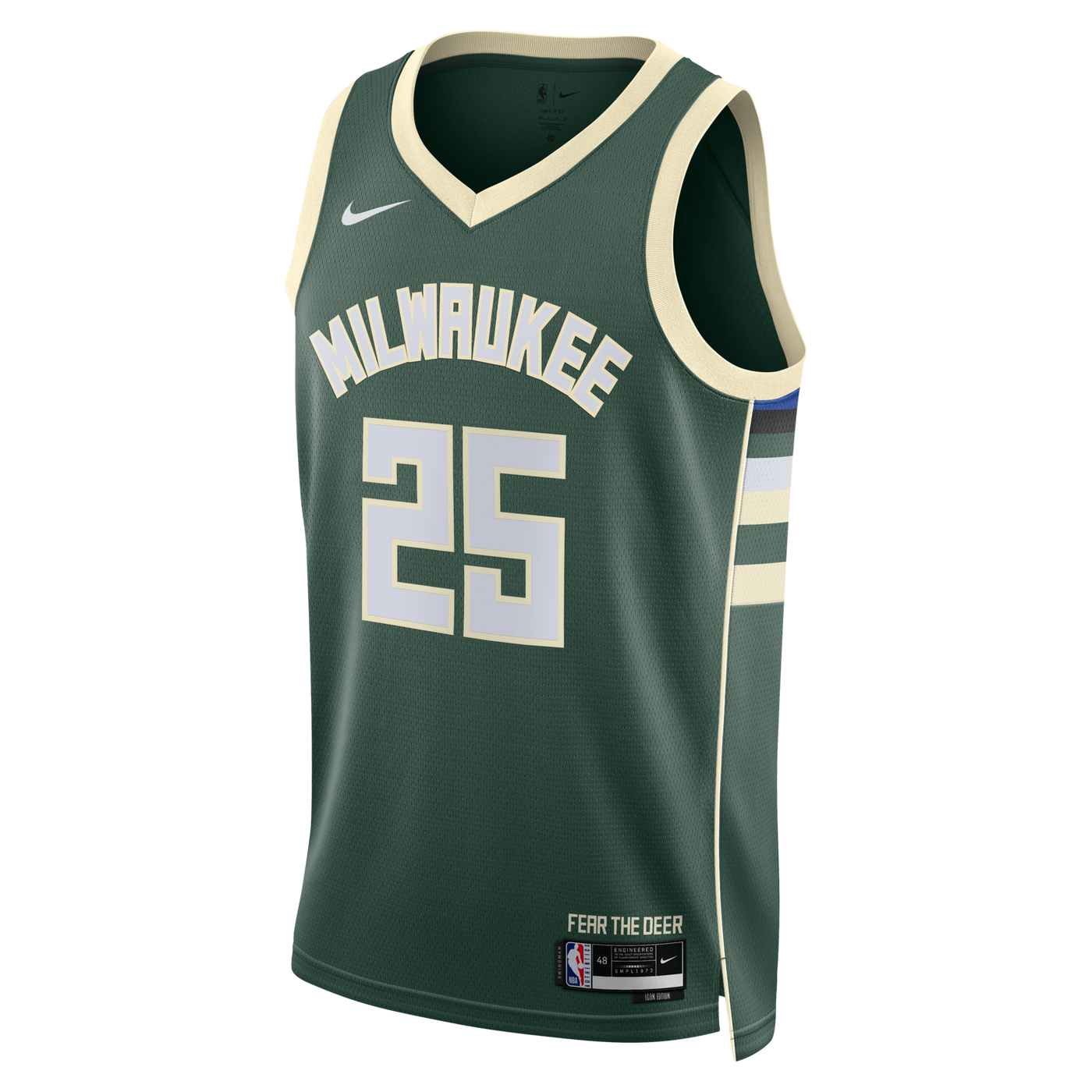Milwaukee Bucks Nike Icon Edition Swingman Jersey - White - Kasparas Jakučionis