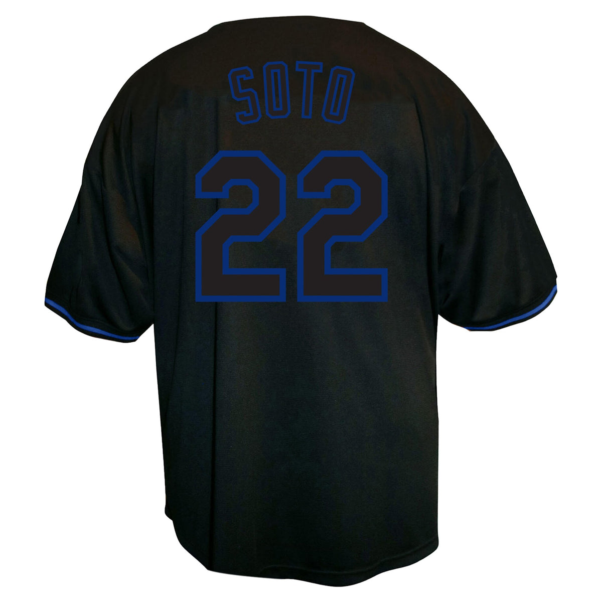 New York Mets Juan Soto Profile Black Big & Tall Pop Fashion Jersey