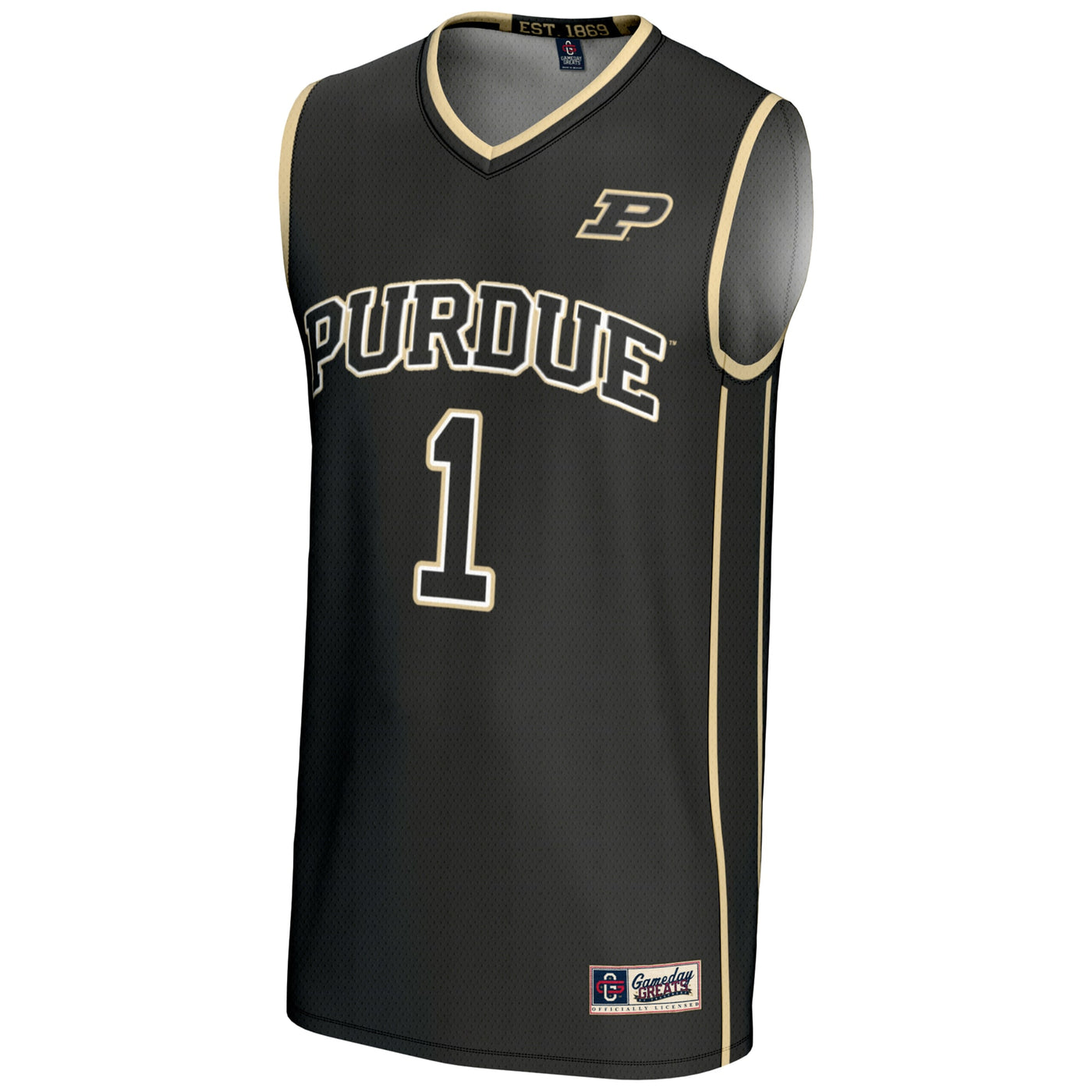 Male GameDay Greats #1 Black Purdue Boilermakers Lightweight Basketball Jersey