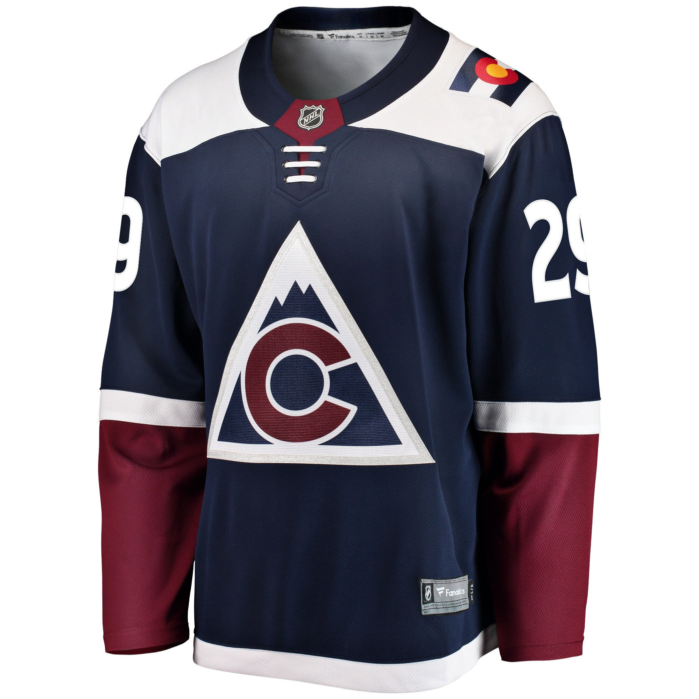 Colorado Avalanche Nathan MacKinnon Fanatics Navy Breakaway Jersey