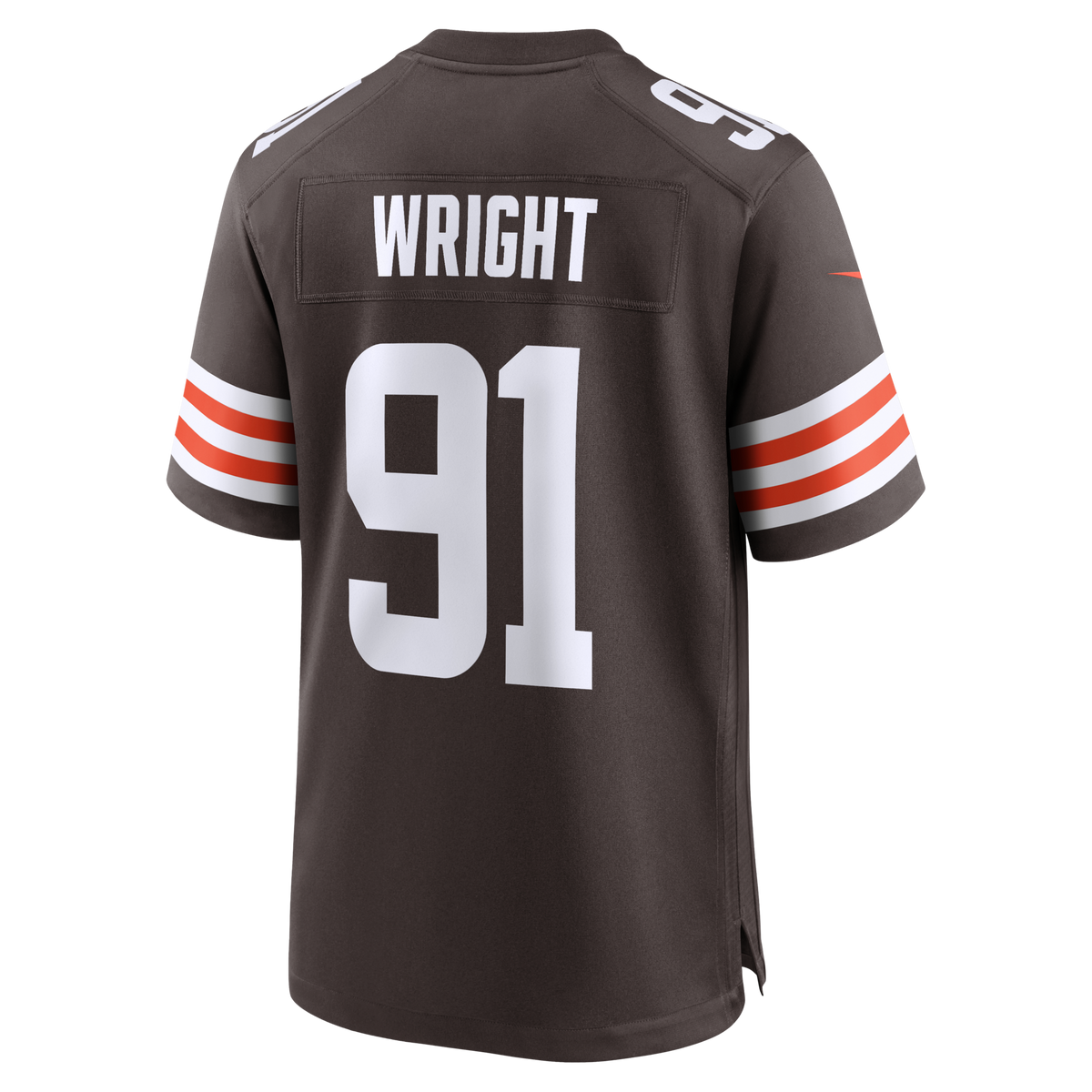 Cleveland Browns Alex Wright Brown Team Game Jersey
