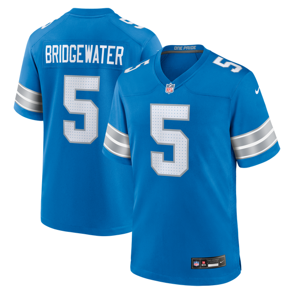 Detroit Lions Teddy Bridgewater Nike Blue Team Game Jersey