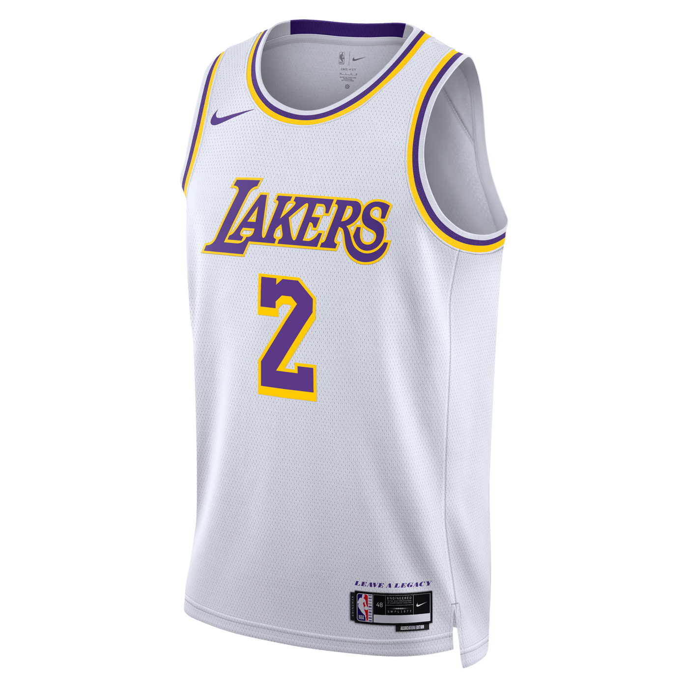 Los Angeles Lakers Nike Association Edition Swingman Jersey - White - Jarred Vanderbilt